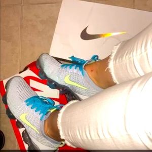 Nike vapormax lime green/blue 💫 🌟
